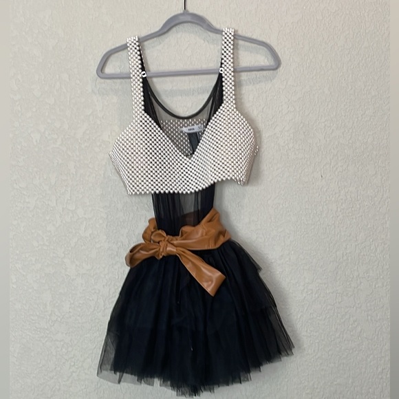 Free people NWOT tulle slip dress - Picture 3 of 5